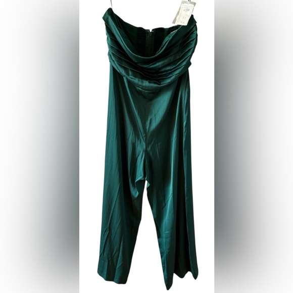 Abercrombie & Fitch Emerson Ruched strapless jumpsuit - Picture 3 of 8